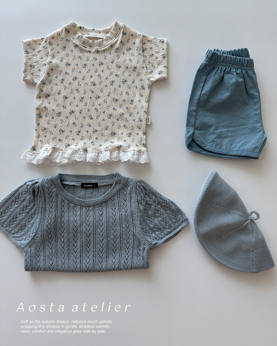 【PREORDER受付終了、ご希望はお問い合わせください。】21.Knit Eyelet T
