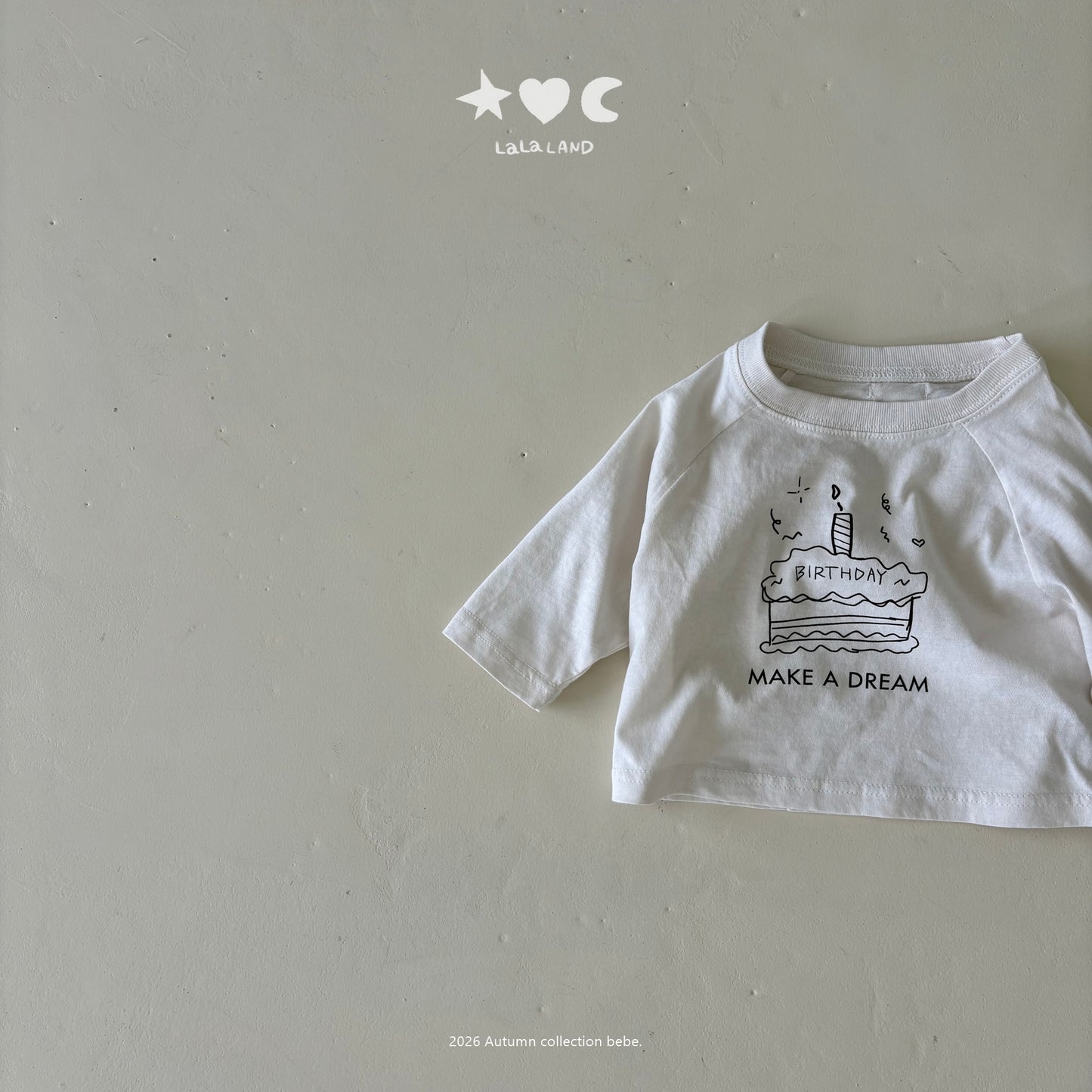 【PRE-ODER〆8.9(sun)】31.Happy Raglan Tee | lalaland