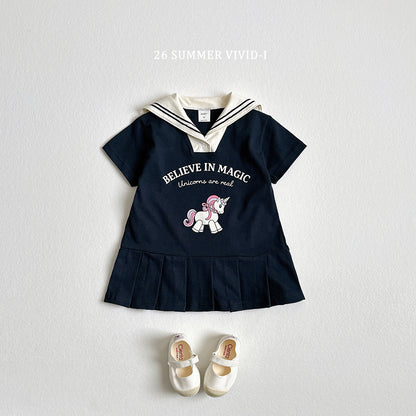 【PREORDER受付終了、ご希望はお問い合わせください。】92.Unicorn Sailor Dress
