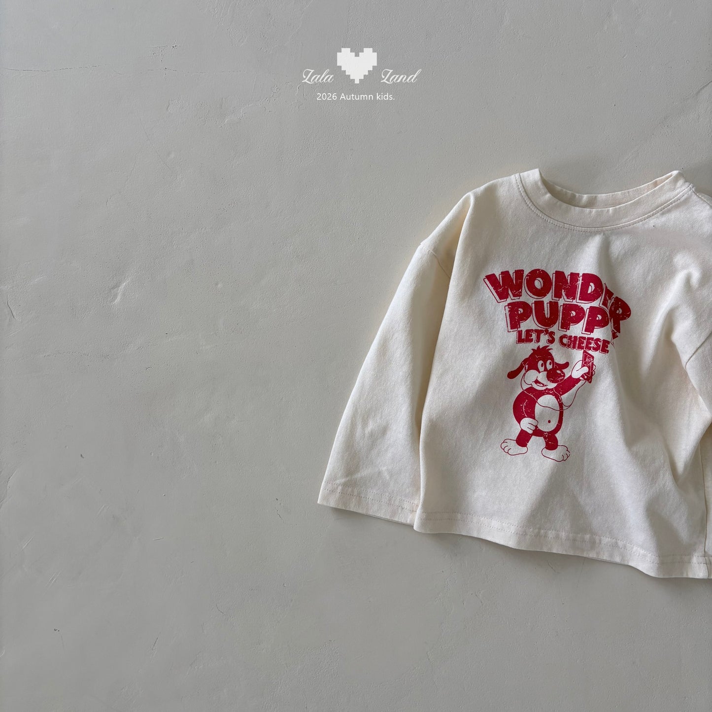 【PRE-ODER〆8.9(sun)】24.Selfie Puppy Tee | lalaland