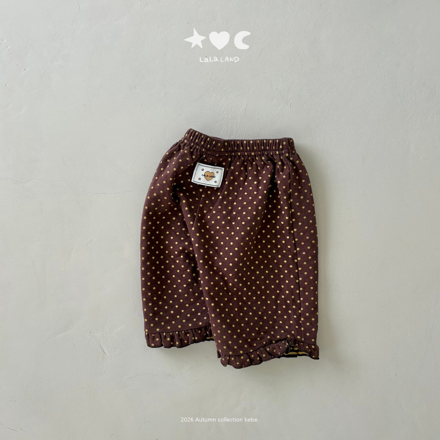 【PRE-ODER〆8.9(sun)】19.Heart-Dot Frill Pants | lalaland