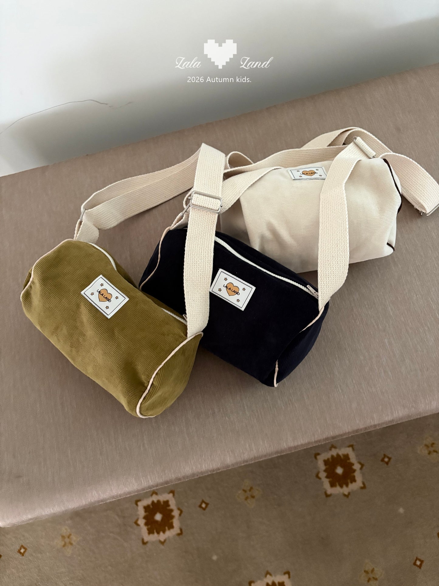 【PRE-ODER〆8.9(sun)】02.Cylinder Corduroy Cross Bag | lalaland