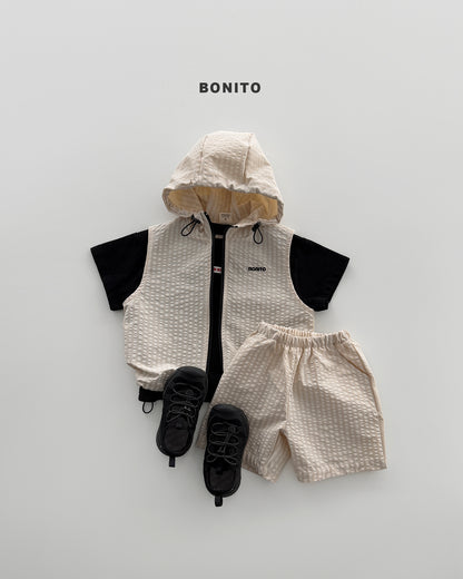 【PREORDER 4日間限定】39.high vest zip-up set