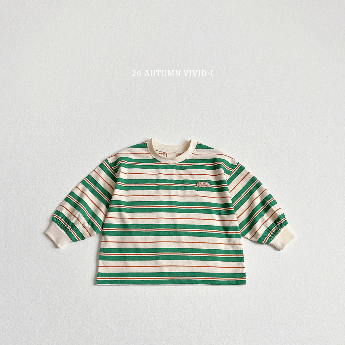 【秋のPRE-ODER 5%OFF】44.Butter Stripe Tee