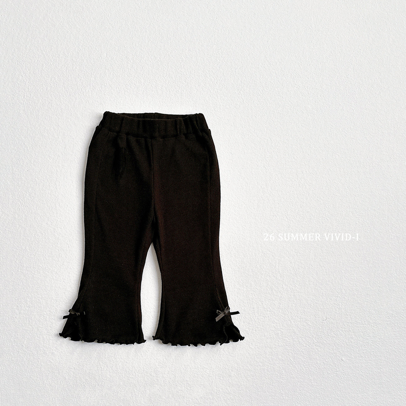 【PREORDER受付終了、ご希望はお問い合わせください。】27.Ribbon Slit Flare 7分丈 Pants