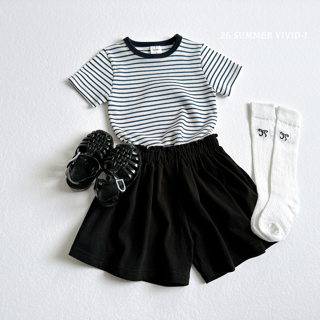 【PREORDER受付終了、ご希望はお問い合わせください。】121.Ribbon Embroidery Knee Socks