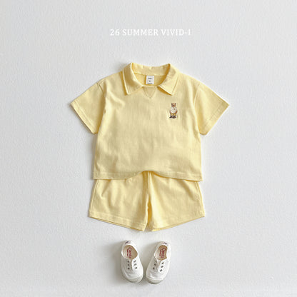 【PREORDER受付終了、ご希望はお問い合わせください。】95.Collar Bear Embroidery Set