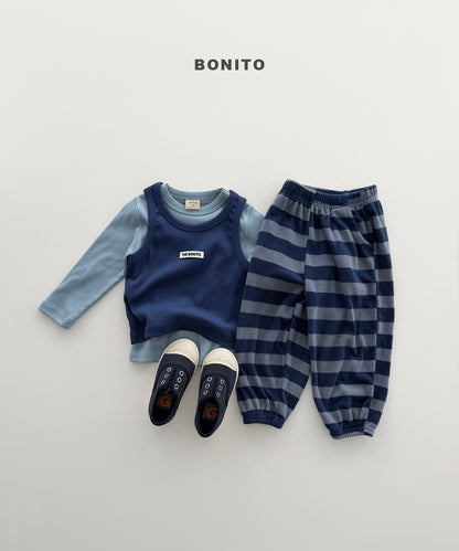 45.Striped Knit Jogger Pants