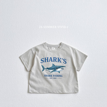 【PREORDER受付終了、ご希望はお問い合わせください。】43.Shark Silket ShortSleeve Tee