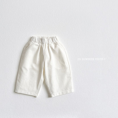 【PREORDER受付終了、ご希望はお問い合わせください。】8.[Set] 7分丈 Basic Cotton Pants