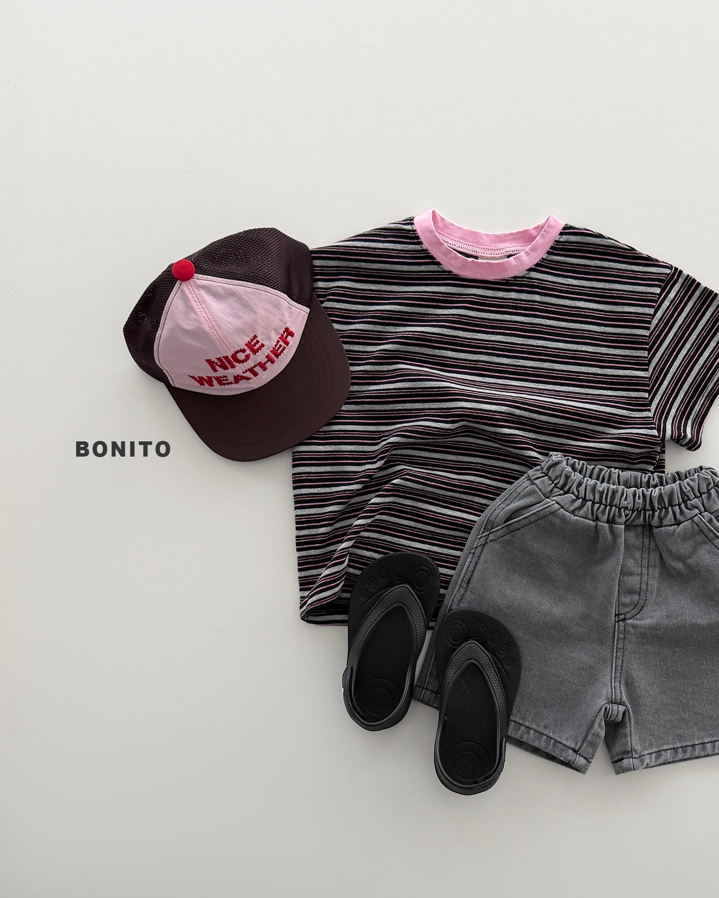 【PREORDER 4日間限定】40.uni stripe color tee