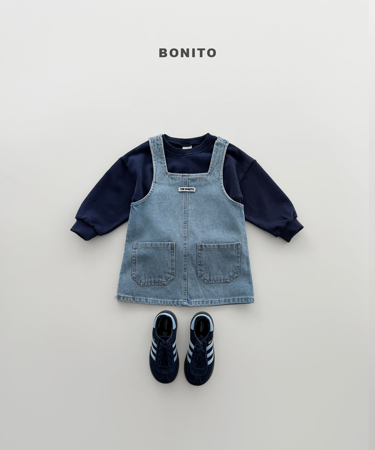 40.Denim One-Piece Dress