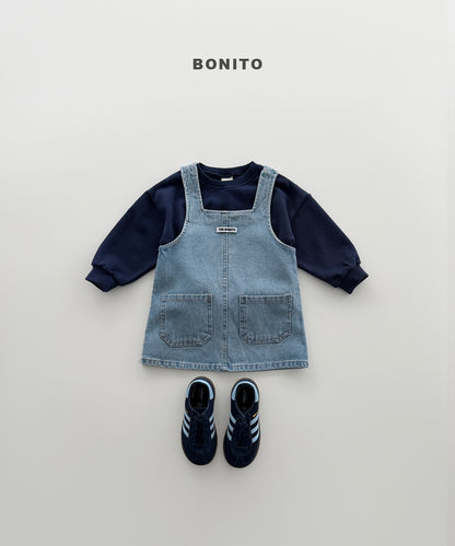 40.Denim One-Piece Dress