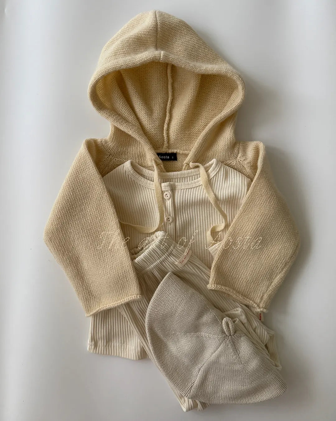 【秋のPRE-ODER 5%OFF】10.Knit Cookie Hoodie