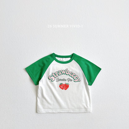 【PREORDER受付終了、ご希望はお問い合わせください。】74.Strawberry Dolman ShortSleeve Tee