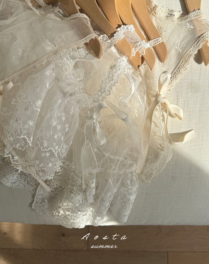 【PREORDER受付終了、ご希望はお問い合わせください。】30.Lace Simple Vest