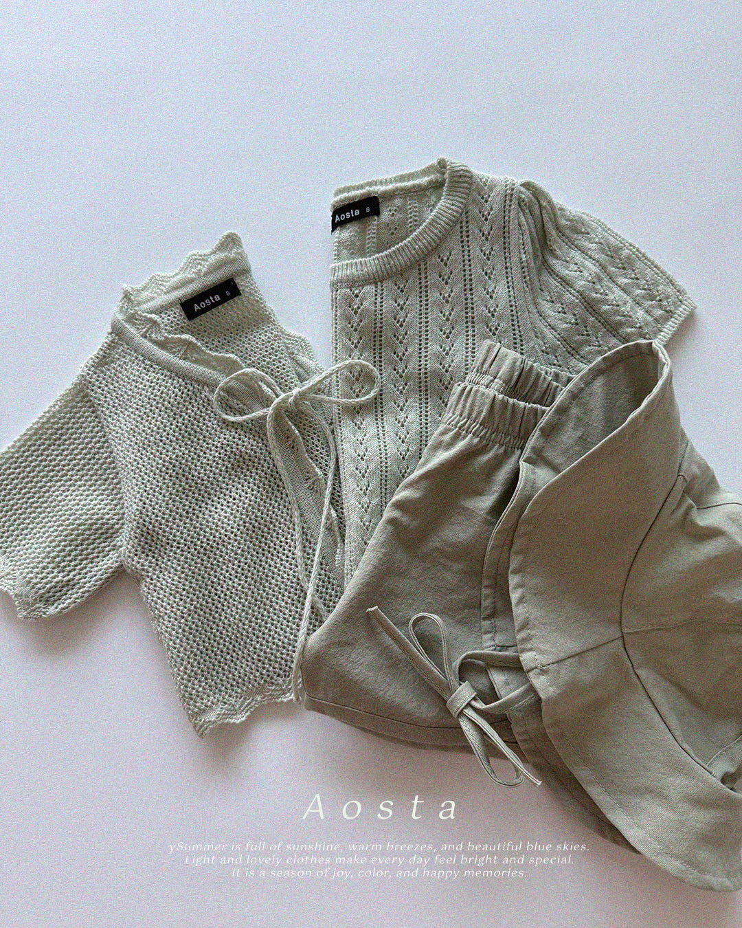 【PREORDER受付終了、ご希望はお問い合わせください。】21.Knit Eyelet T