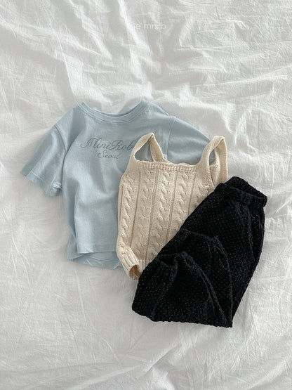 Cable Knit Vest | minirobe
