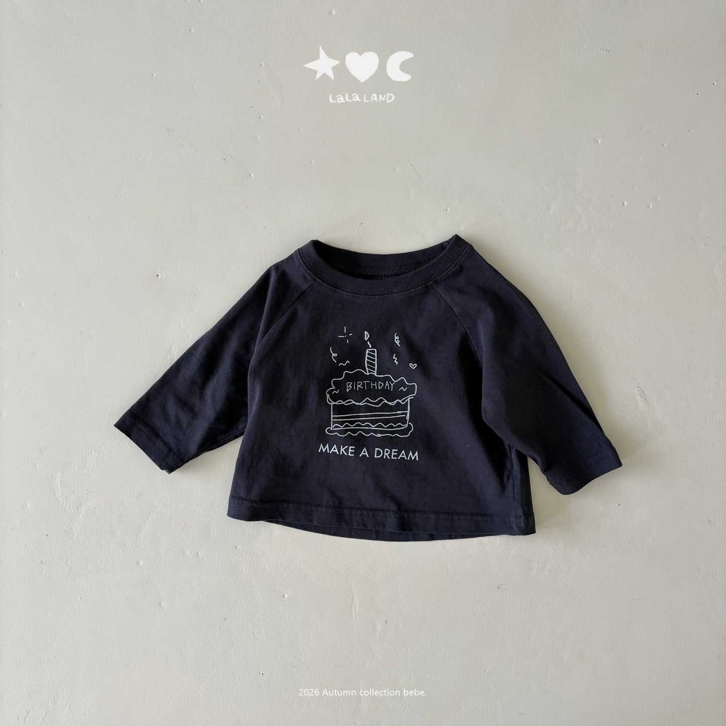 【PRE-ODER〆8.9(sun)】31.Happy Raglan Tee | lalaland