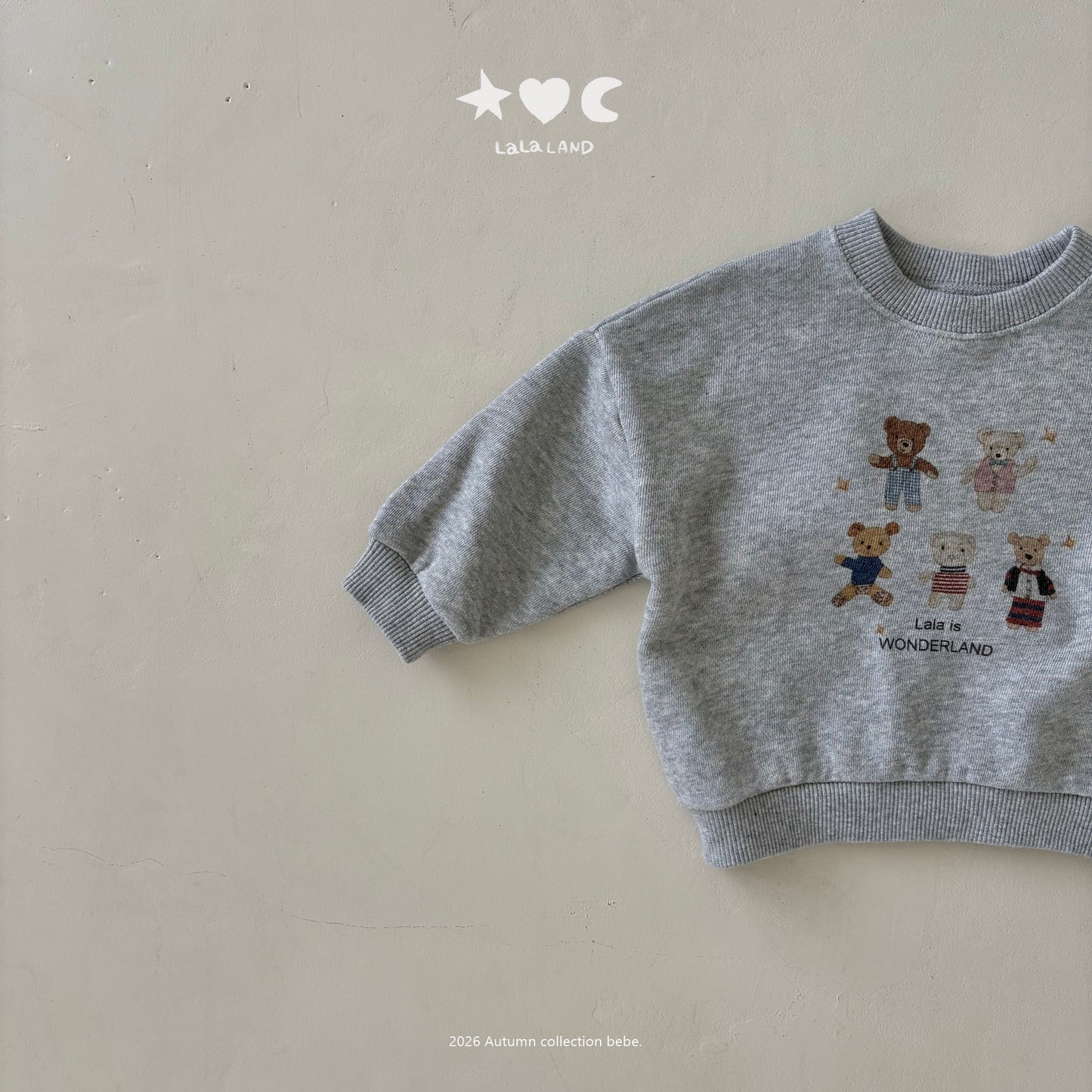 【PRE-ODER〆8.9(sun)】34.Bear Friends Sweatshirt | lalaland