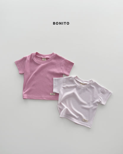 【期間限定 PRE-ODER】1.Planning) Bébé 1+1 Ribbed Tee
