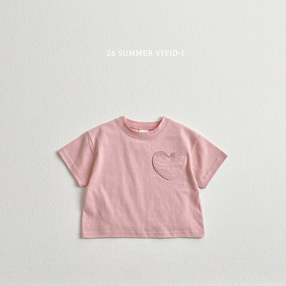 【PREORDER受付終了、ご希望はお問い合わせください。】79.Heart Pocket ShortSleeve Tee
