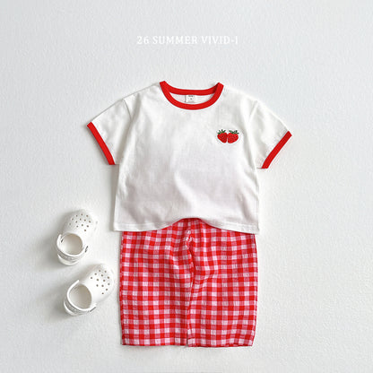 【PREORDER受付終了、ご希望はお問い合わせください。】99.Fruit Embroidery Raglan Set