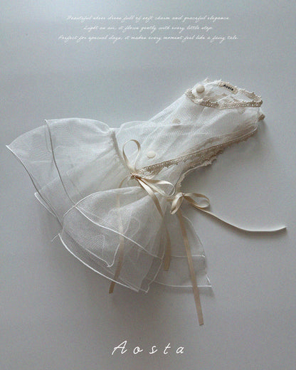 【PREORDER受付終了、ご希望はお問い合わせください。】30.Lace Simple Vest
