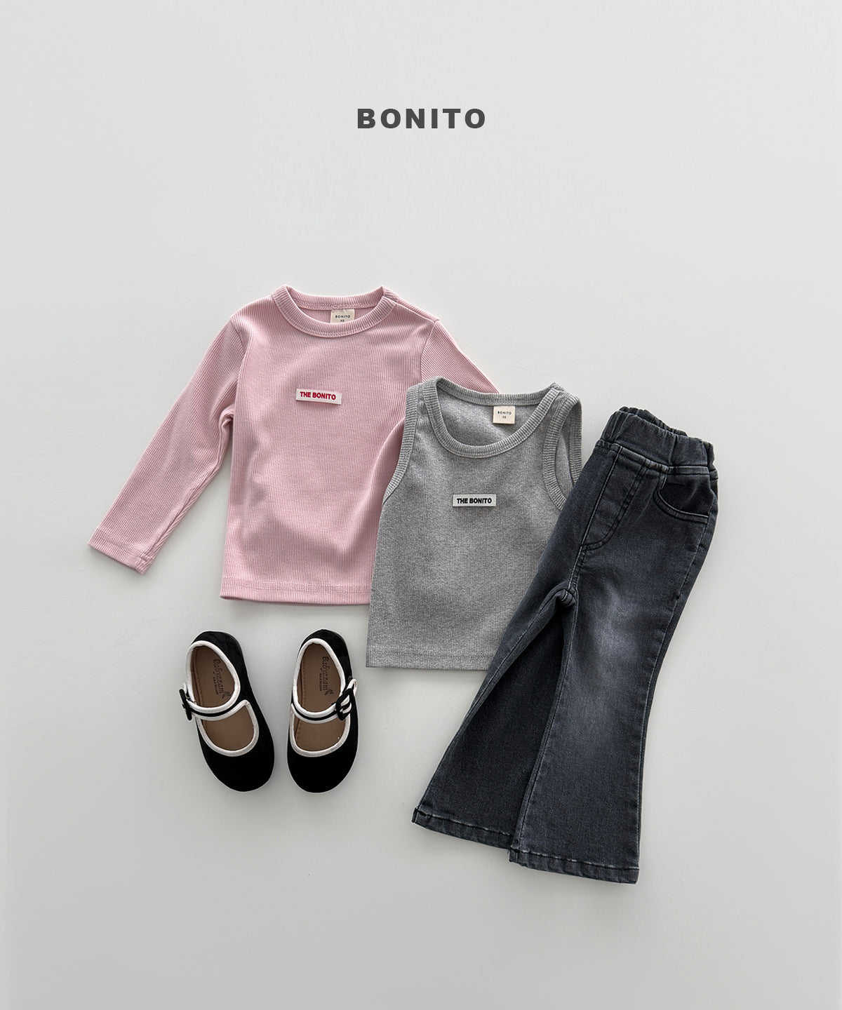 57.Bootcut Stretch Denim Pants