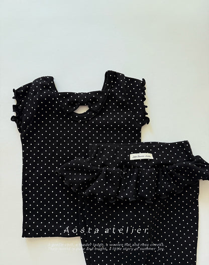 【PREORDER受付終了、ご希望はお問い合わせください。】65.Kiki Frill Pants