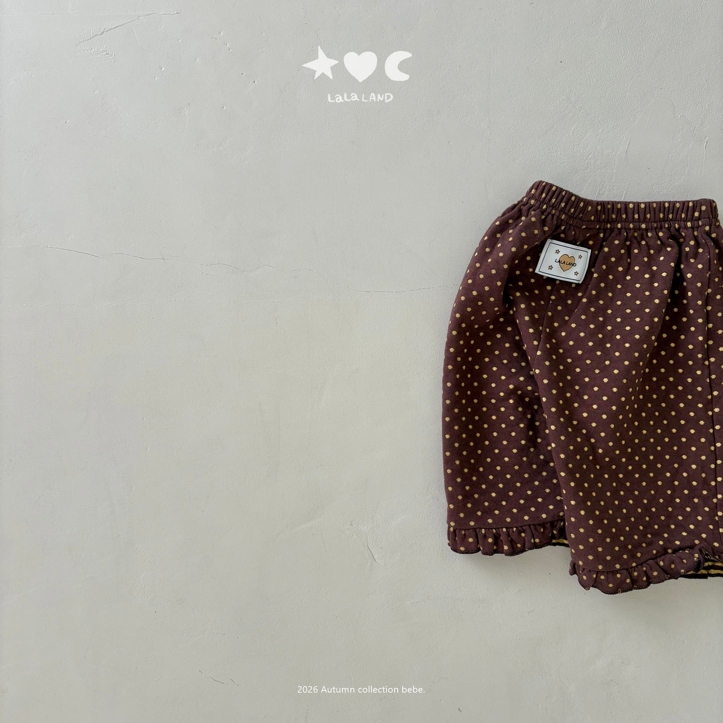 【PRE-ODER〆8.9(sun)】19.Heart-Dot Frill Pants | lalaland