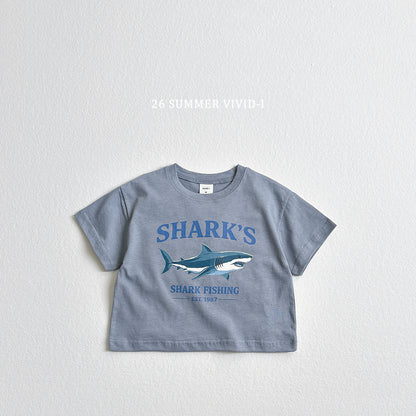 【PREORDER受付終了、ご希望はお問い合わせください。】43.Shark Silket ShortSleeve Tee