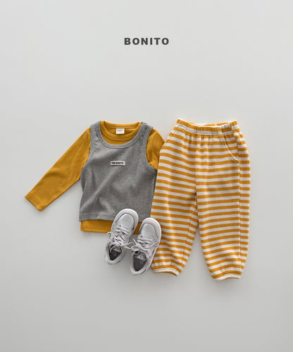 29.Waffle Stripe Jogger Pants