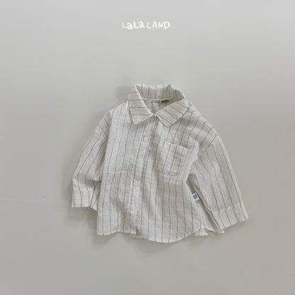 【PREORDER受付終了、ご希望はお問い合わせください。】48.Pencil Linen Shirt