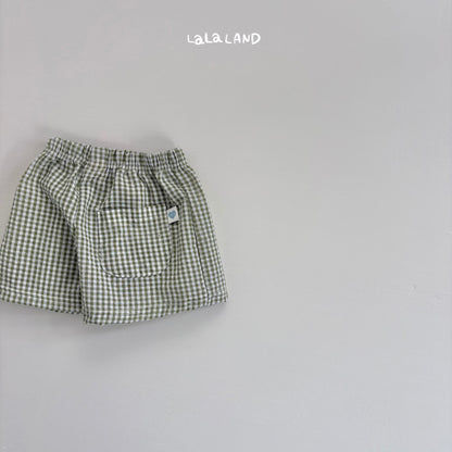 【PREORDER受付終了、ご希望はお問い合わせください。】80.Seersucker Check Shorts