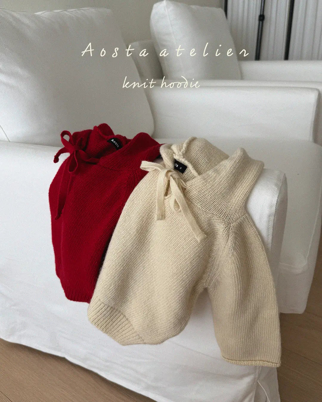 【秋のPRE-ODER 5%OFF】10.Knit Cookie Hoodie