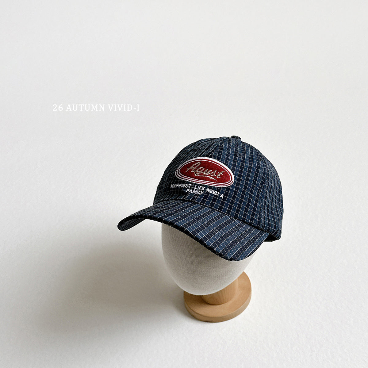 【秋のPRE-ODER 5%OFF】105.August Check Cap