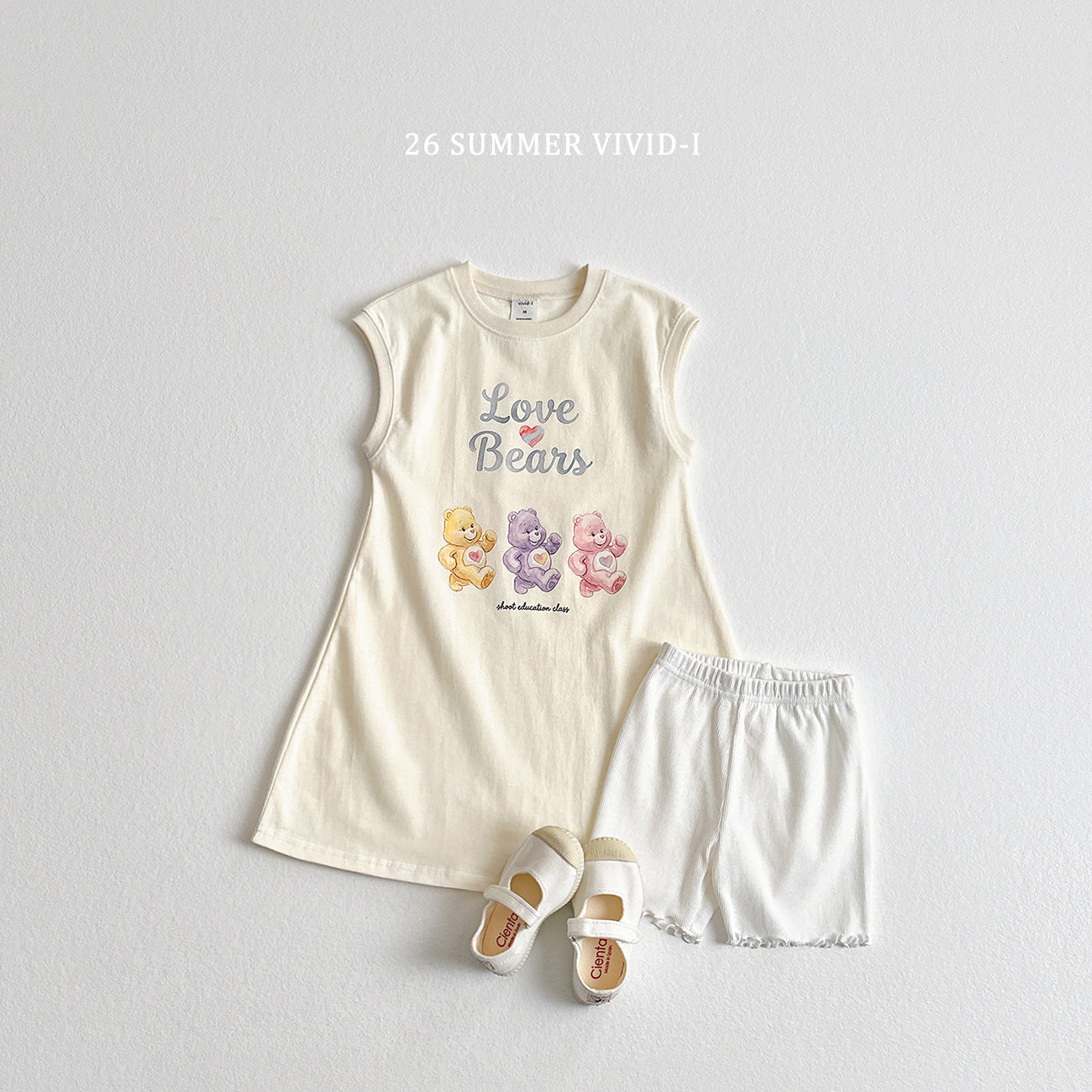 【PREORDER受付終了、ご希望はお問い合わせください。】90.Painted Bear Long Dress