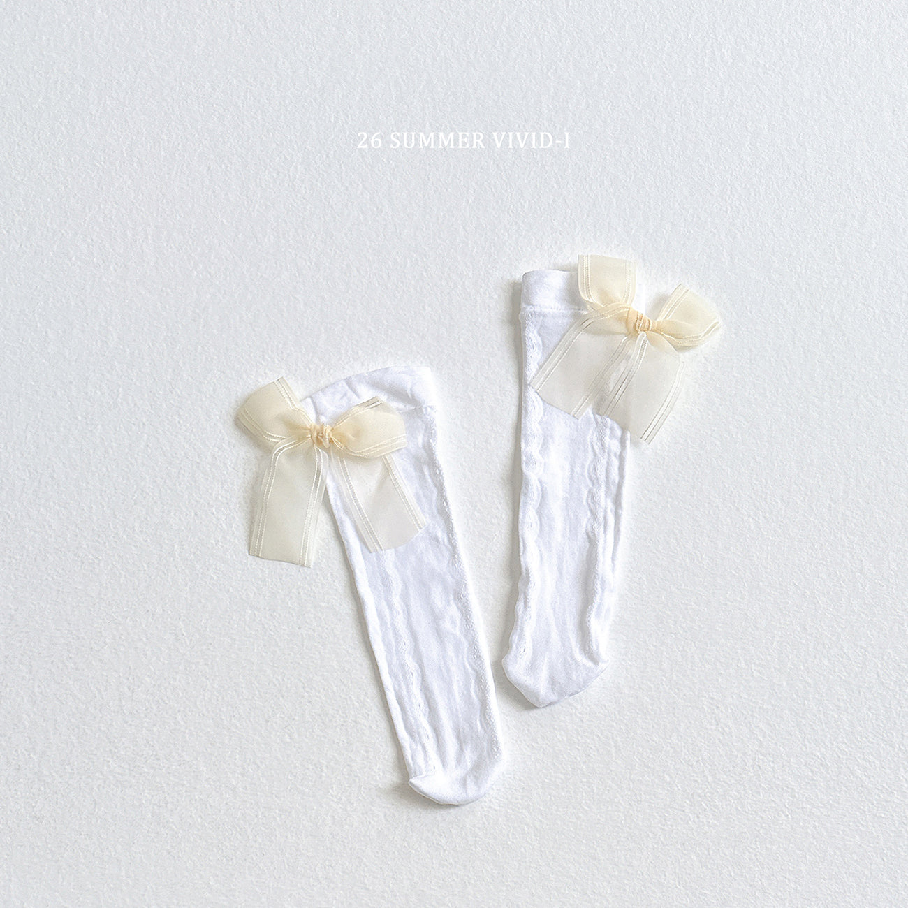 【PREORDER受付終了、ご希望はお問い合わせください。】122.Lace Ribbon Socks