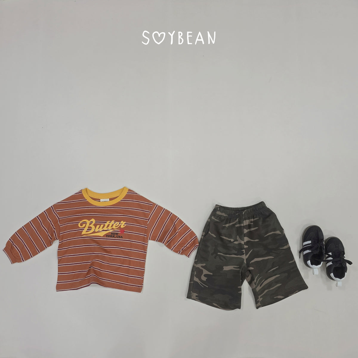 【秋のPRE-ODER 5%OFF】18.Butter Stripe Tee (7 Sizes)