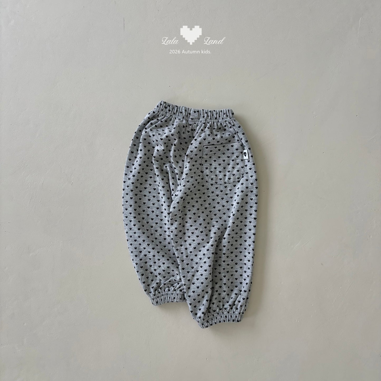 【PRE-ODER〆8.9(sun)】19.Heart Jogger Pants | lalaland