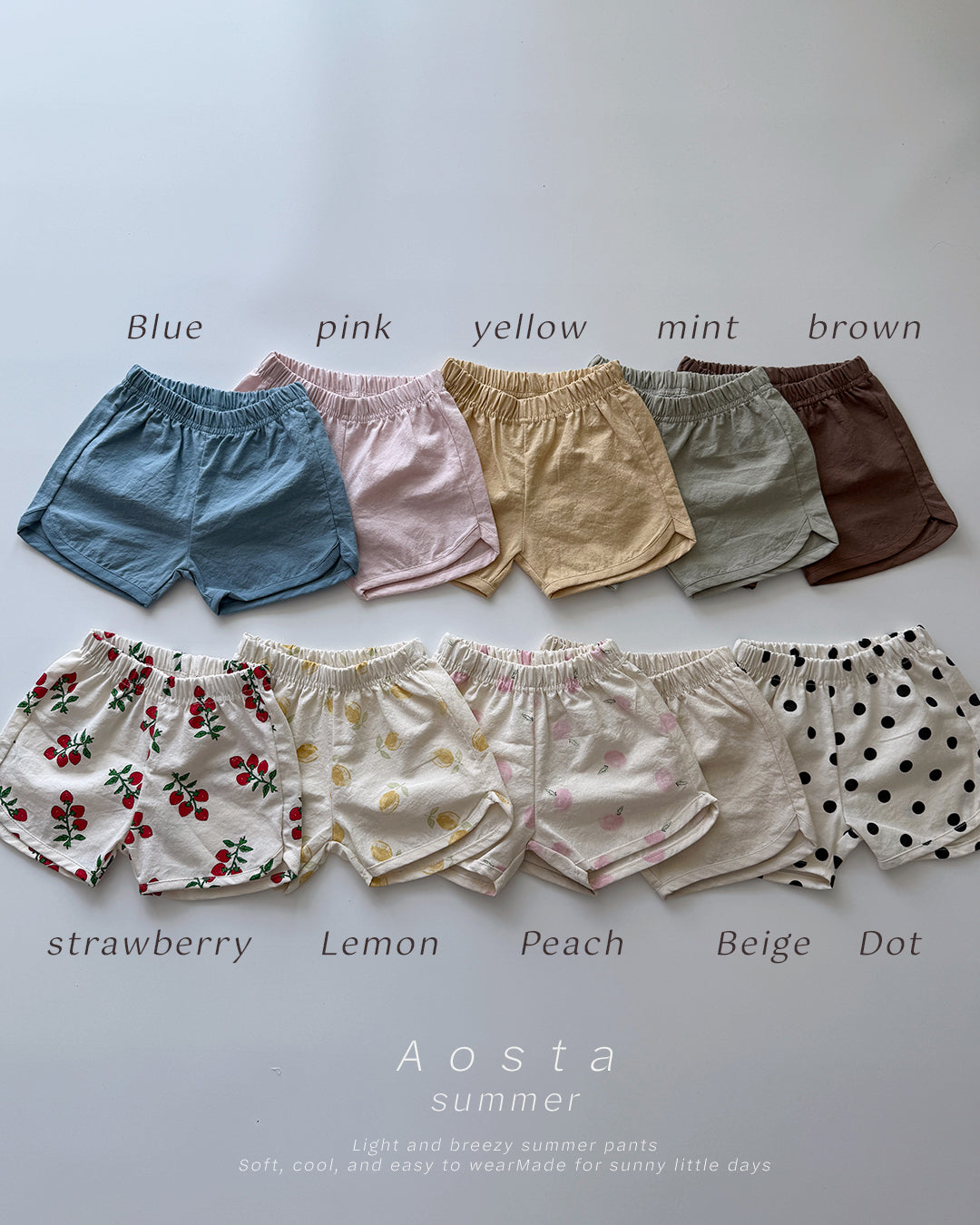 【PREORDER受付終了、ご希望はお問い合わせください。】50.Summer Short Pants