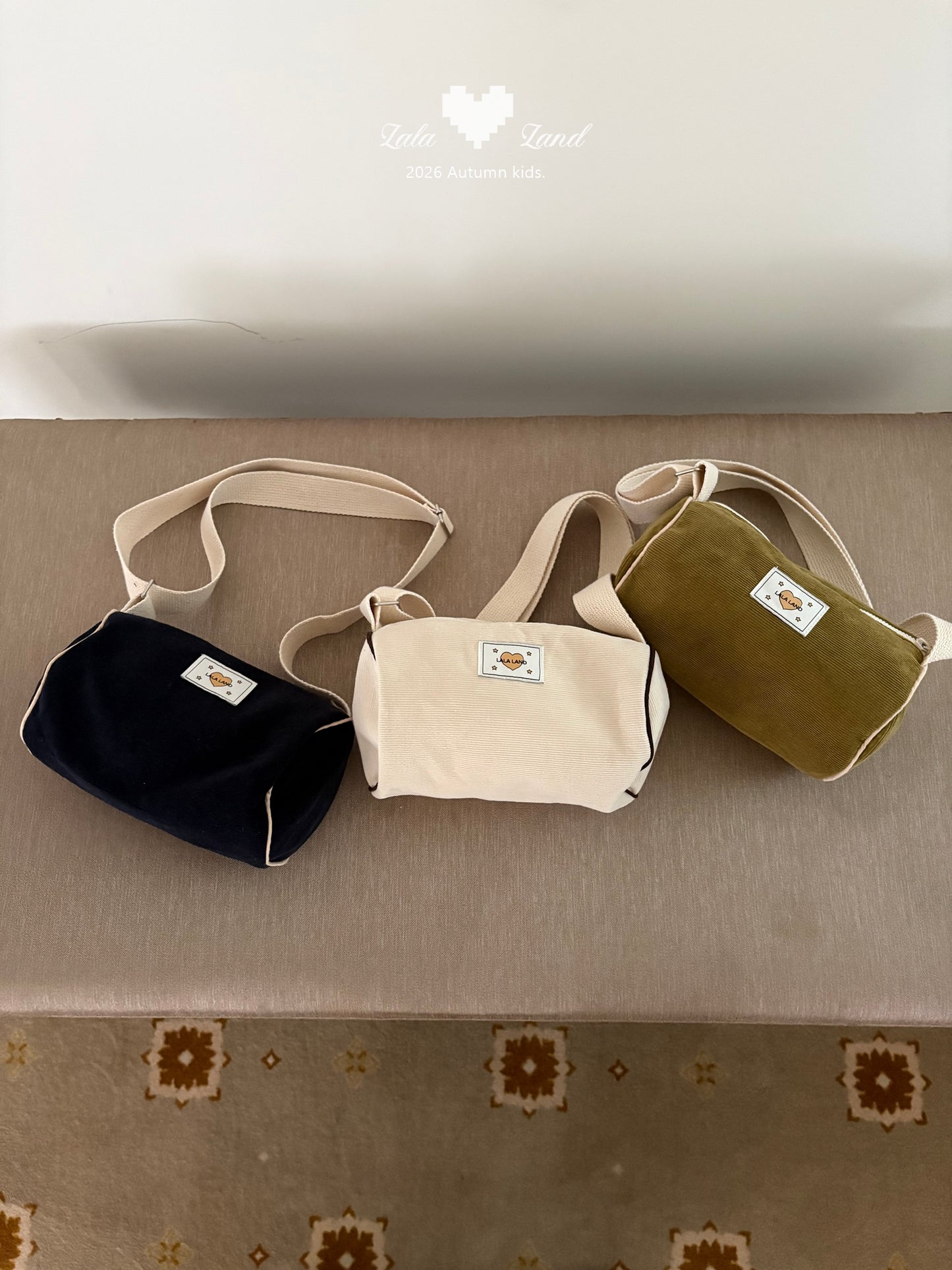 【PRE-ODER〆8.9(sun)】02.Cylinder Corduroy Cross Bag | lalaland