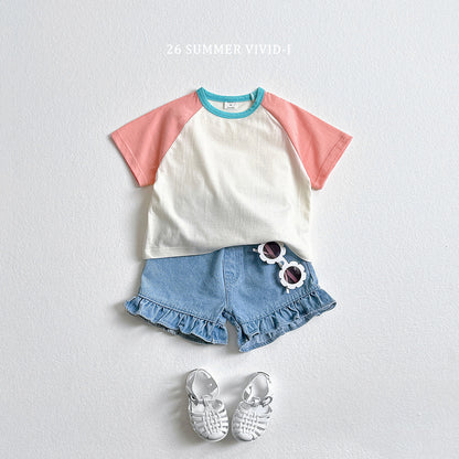【PREORDER受付終了、ご希望はお問い合わせください。】12.Frill NonFade Denim Shorts