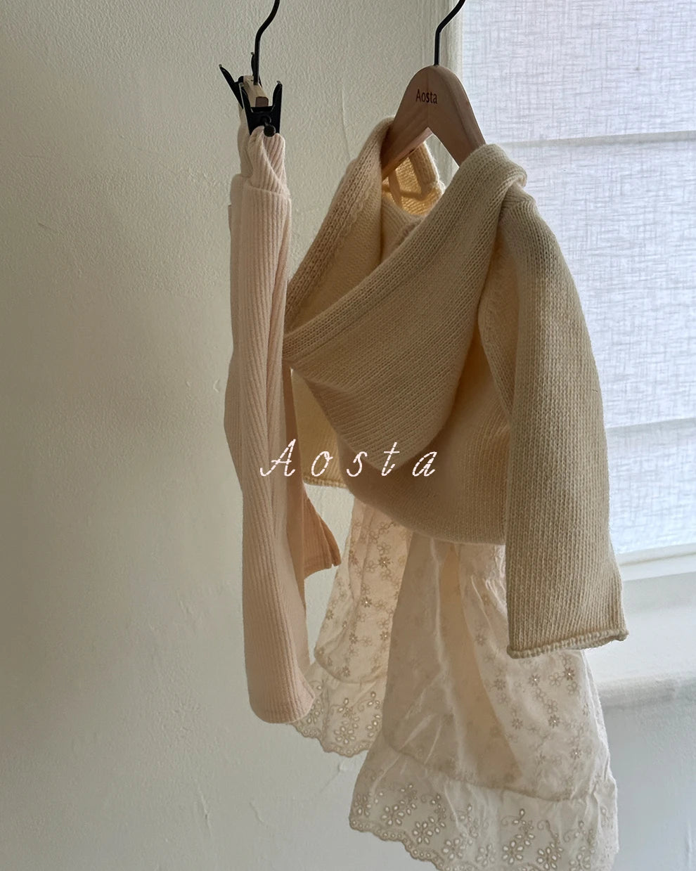 【秋のPRE-ODER 5%OFF】10.Knit Cookie Hoodie