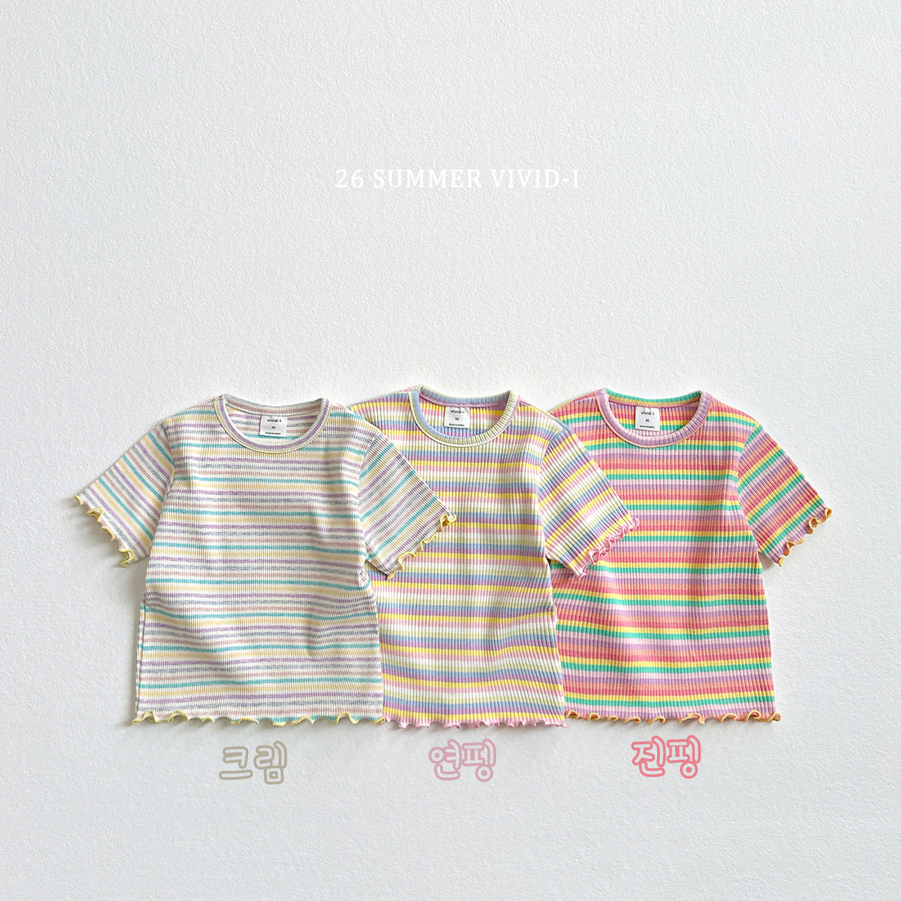 【PREORDER受付終了、ご希望はお問い合わせください。】72.Rainbow Rib Flare Tee