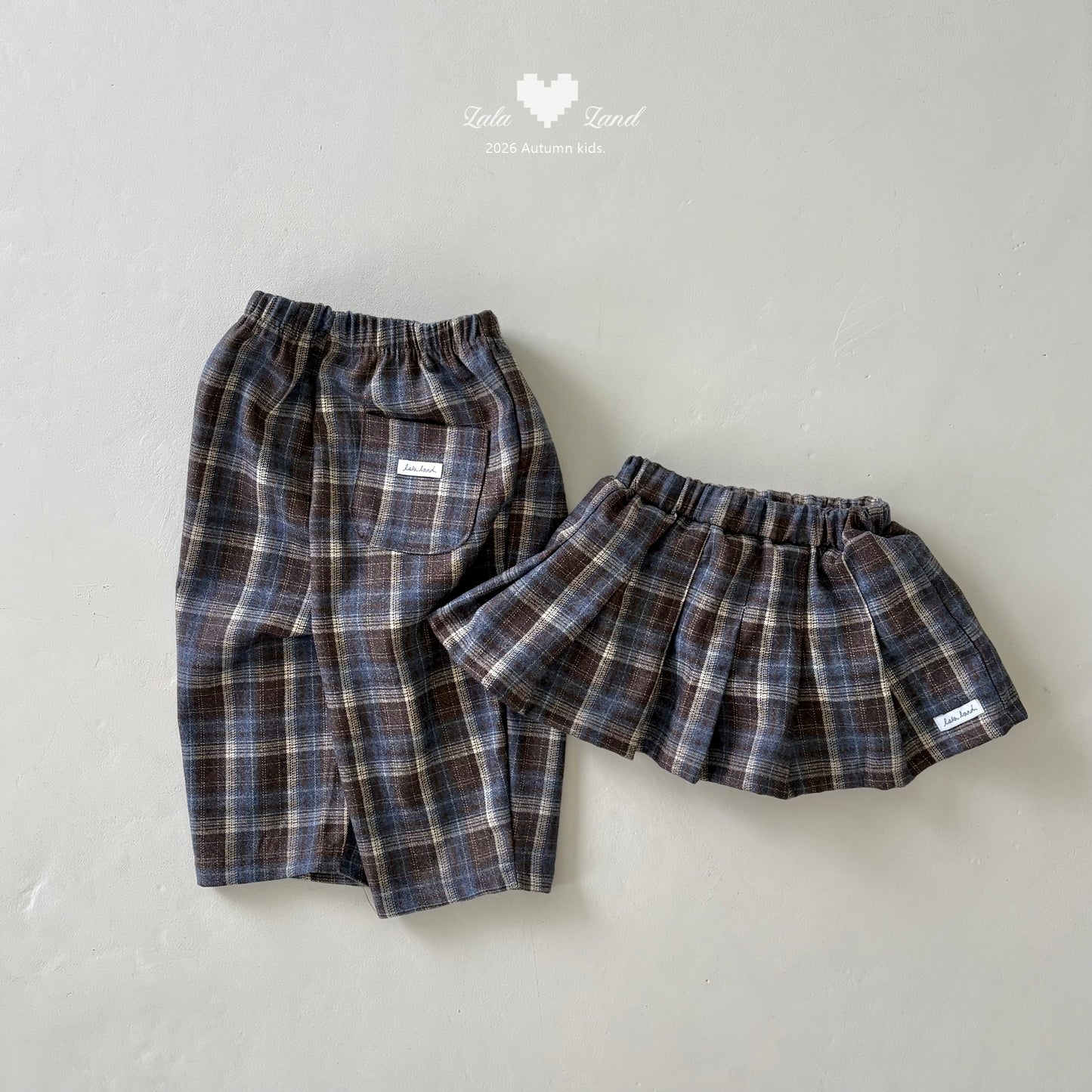 【PRE-ODER〆8.9(sun)】14.Eve Check Skirt | lalaland