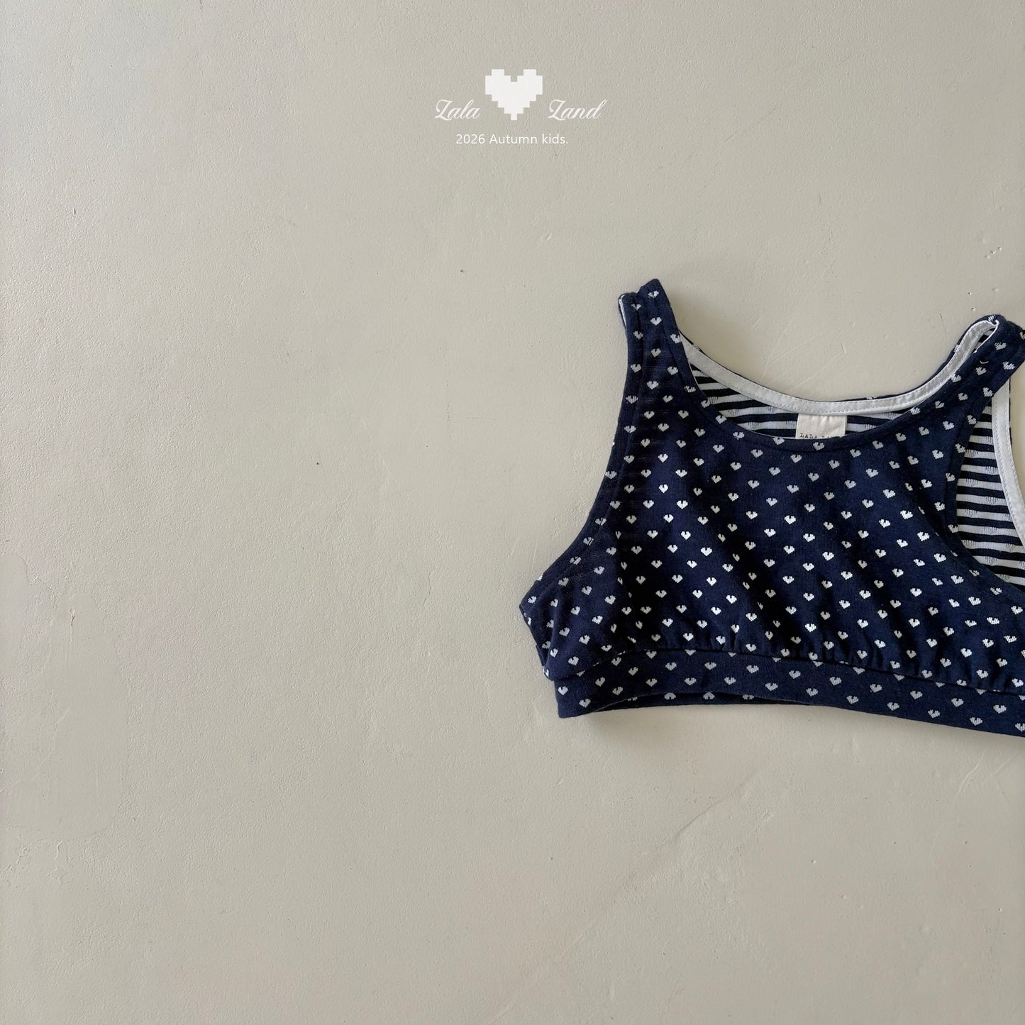 【PRE-ODER〆8.9(sun)】18.Heart Vest | lalaland