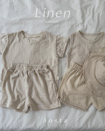 【PREORDER受付終了、ご希望はお問い合わせください。】38.Linen Short Sleeve T