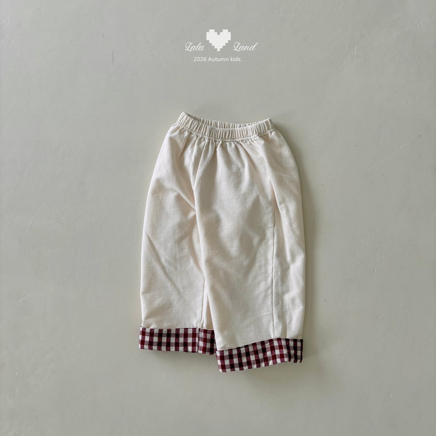 【PRE-ODER〆8.9(sun)】17.Check Contrast Pants | lalaland